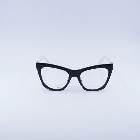 Marc Jacobs MARC 649 080S 00 Eyeglasses Black/White 53mm Cat Eye Frame - Picture 2 of 10